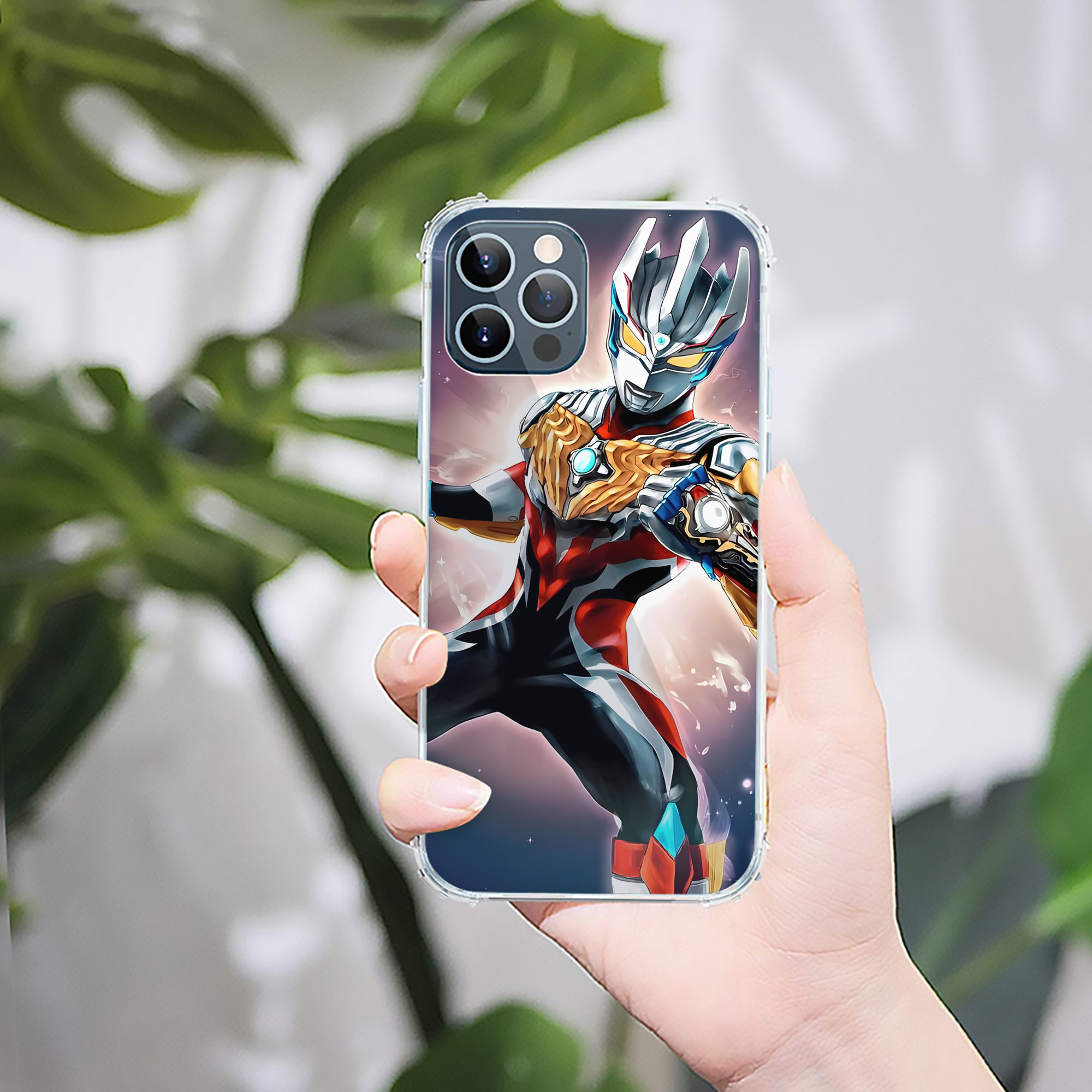 （画像用） ウルトラマン Ultraman 【iPhone 12シリーズ対応】透明スマホケース（クリアソフトケース）